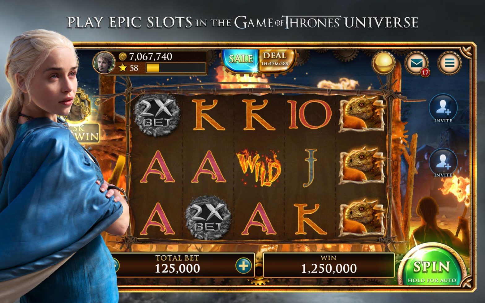 where can i play game of thrones slot machine